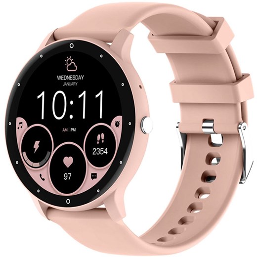 Smartwatch RUBICON RNCF16 SMARUB265 Różowy ze sklepu happytime.com.pl w kategorii Zegarki - zdjęcie 166670260