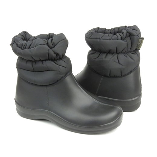 Ciepłe śniegowce damskie- Realpaks D-337, czarne ze sklepu ulubioneobuwie w kategorii Śniegowce damskie - zdjęcie 166671413