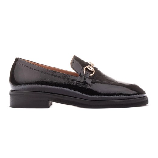 Marco Shoes Loafersy nabłyszczane czarne ze sklepu ButyModne.pl w kategorii Mokasyny damskie - zdjęcie 166675271