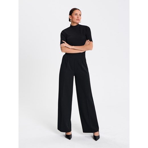 Bluzka damska Sinsay czarna casualowa z krótkim rękawem 