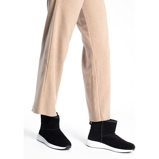 Gooce Skórzane botki zimowe &quot;Patty&quot; w kolorze czarnym Gooce 39 Limango Polska okazja