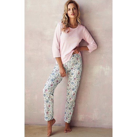 Bawełniana piżama damska Amora 2990, Kolor różowy-wzór, Rozmiar S, Taro ze sklepu Primodo w kategorii Piżamy damskie - zdjęcie 166697891