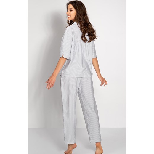 Rozpinana piżama damska Alessia, Kolor szary, Rozmiar S, Momenti per me ze sklepu Primodo w kategorii Piżamy damskie - zdjęcie 166698204