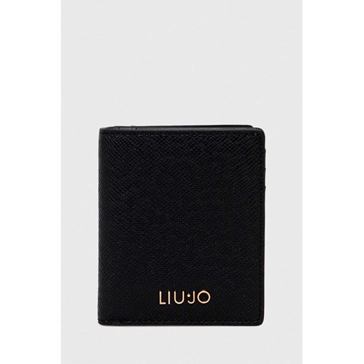 Liu Jo portfel damski kolor czarny ze sklepu ANSWEAR.com w kategorii Portfele damskie - zdjęcie 166760754