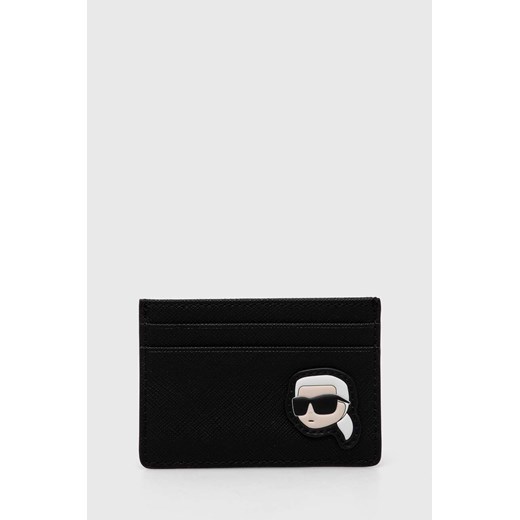 Karl Lagerfeld etui na karty kolor czarny ze sklepu ANSWEAR.com w kategorii Portfele damskie - zdjęcie 166760870