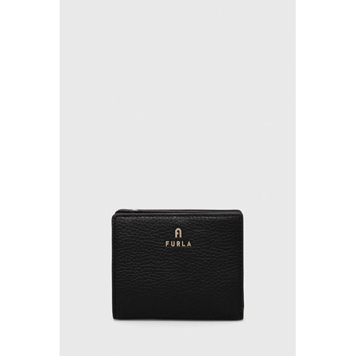 Furla portfel skórzany damski kolor czarny ze sklepu ANSWEAR.com w kategorii Portfele damskie - zdjęcie 166766700