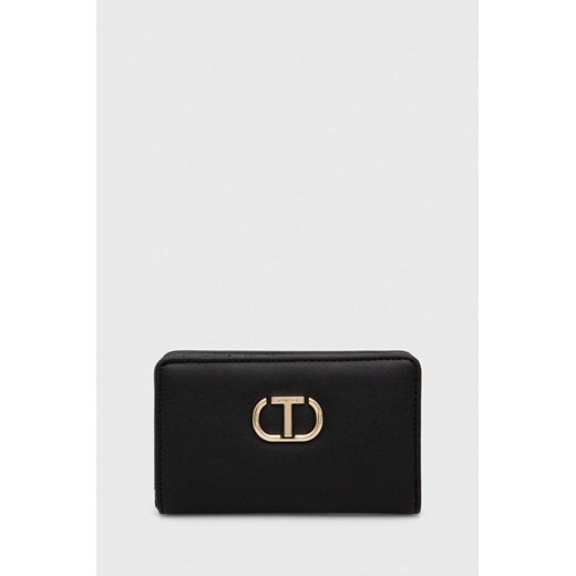 Twinset portfel damski kolor czarny ze sklepu ANSWEAR.com w kategorii Portfele damskie - zdjęcie 166767793