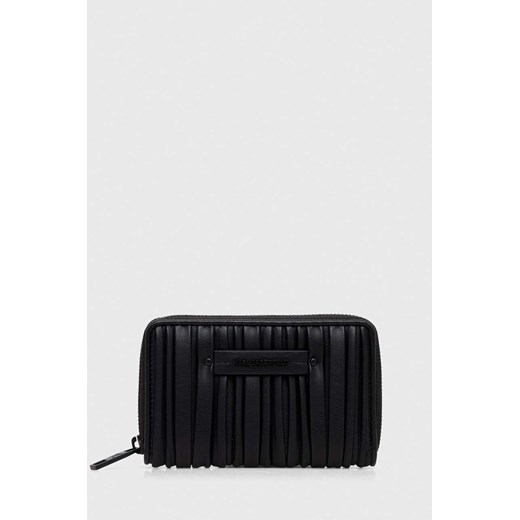 Karl Lagerfeld portfel damski kolor czarny ze sklepu ANSWEAR.com w kategorii Portfele damskie - zdjęcie 166767914