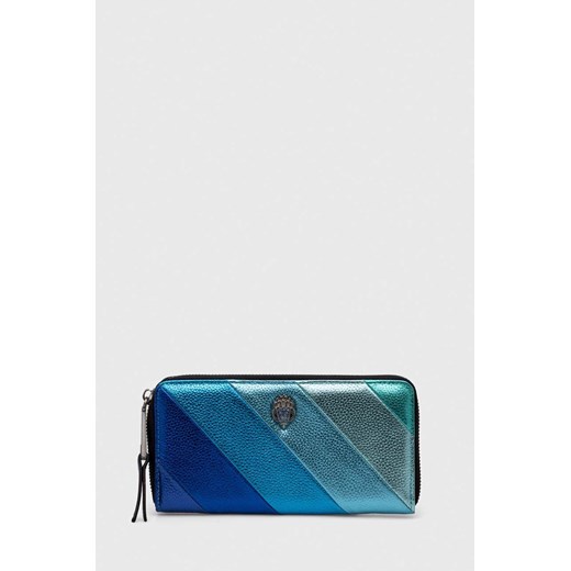 Kurt Geiger London portfel skórzany damski kolor niebieski ze sklepu ANSWEAR.com w kategorii Portfele damskie - zdjęcie 166768043