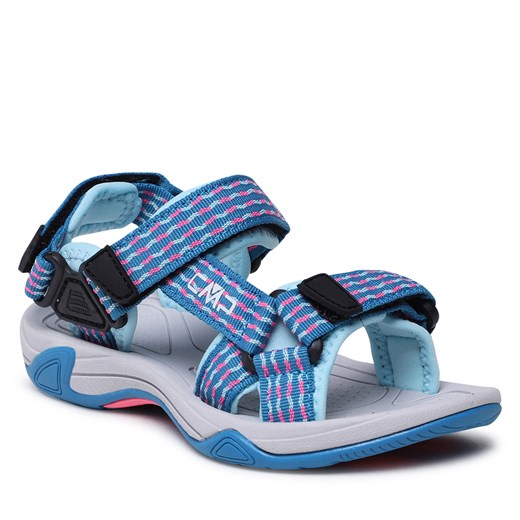 Sandały CMP Kids Hamal 38q9957 DEEP LAKE-PINK FLUO 72MN 35 okazja eobuwie.pl