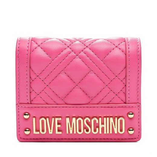 Mały Portfel Damski LOVE MOSCHINO JC5601PP0HLA0604 Fuxia Love Moschino one size okazyjna cena eobuwie.pl