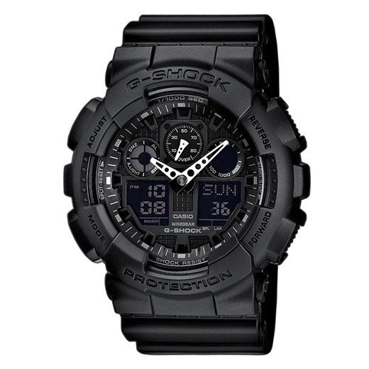 Zegarek G-Shock GA-100-1A1ER Black/Black ze sklepu eobuwie.pl w kategorii Zegarki - zdjęcie 166771214