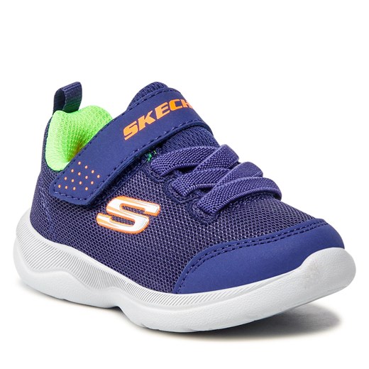 Sneakersy Skechers Mini Wanderer 407300N/NVLM Navy/Lime Skechers 24 eobuwie.pl