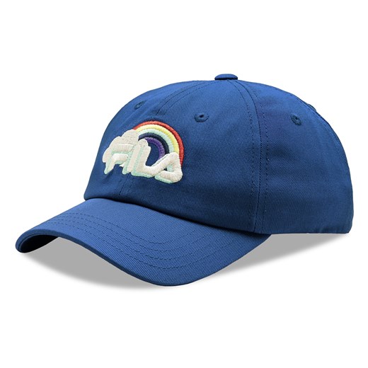 Czapka z daszkiem Fila Butuan Rainbow Kid Dad Cap FCK0015 Medieval Blue 50001 ze sklepu eobuwie.pl w kategorii Czapki dziecięce - zdjęcie 166772531