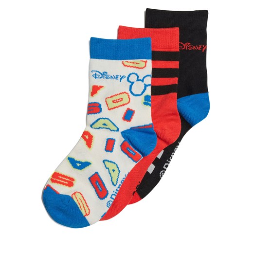Zestaw 3 par wysokich skarpet dziecięcych adidas Mickey Mouse Crew Socks 3 Pairs XL eobuwie.pl
