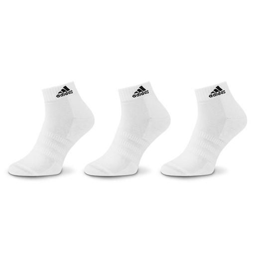 Skarpety Niskie Unisex adidas Cushioned Sportswear Ankle Socks 3 Pairs HT3441 Biały ze sklepu eobuwie.pl w kategorii Skarpetki dziecięce - zdjęcie 166775101