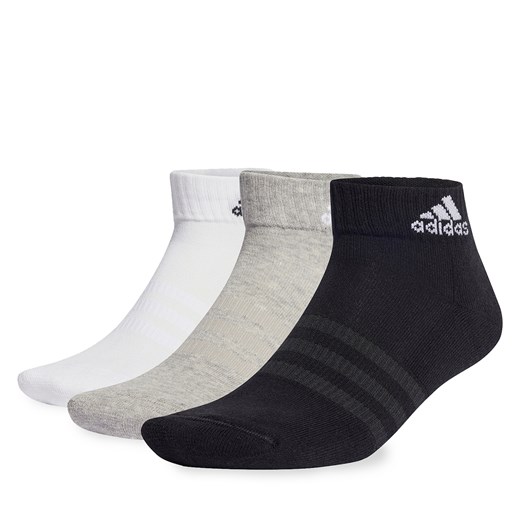 Skarpety Niskie Unisex adidas Cushioned Sportswear Ankle Socks 6 Pairs IC1292 medium grey heather/white/black ze sklepu eobuwie.pl w kategorii Skarpetki męskie - zdjęcie 166776094