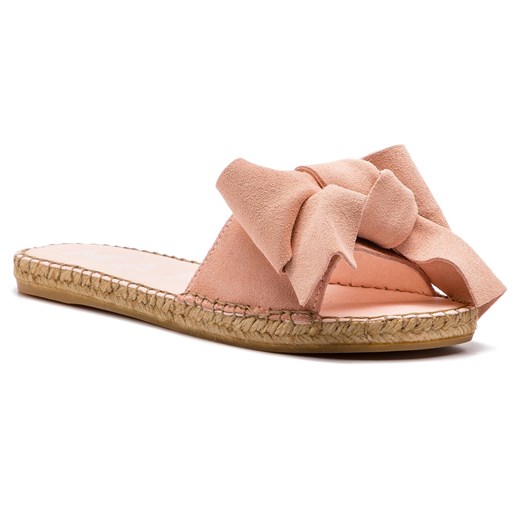 Espadryle Manebi Sandals With Bow W 1.4 J0 Pastel Rose Suede Manebi 36 eobuwie.pl