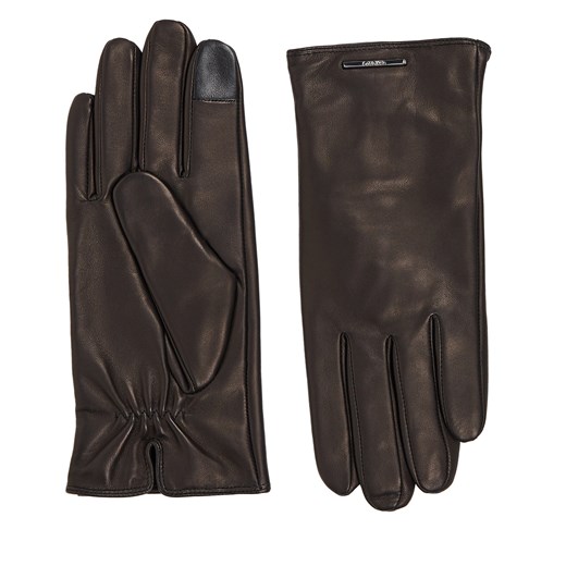 Rękawiczki Męskie Calvin Klein Modern Bar Leather Gloves K50K511017 Ck Black BAX Calvin Klein L/XL eobuwie.pl