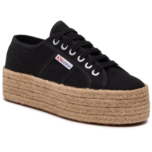 Espadryle Superga 2790 Rope S51186W Black 999 37 okazja eobuwie.pl