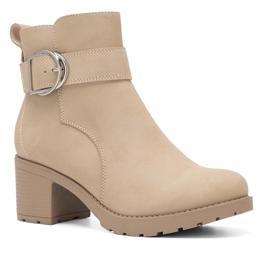 Botki Clara Barson WS2902-06 Beżowy Clara Barson 40 eobuwie.pl