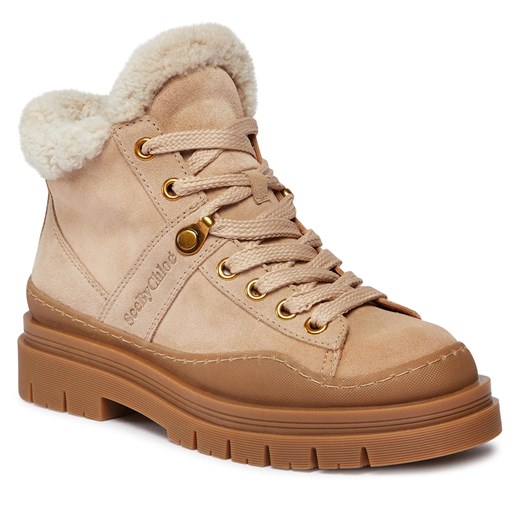 Botki See By Chloé SB41082A Natural 112 See By Chloé 38 eobuwie.pl