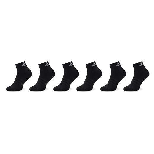 Zestaw 6 par niskich skarpet unisex adidas Cushioned Sportswear IC1291 Black/White ze sklepu eobuwie.pl w kategorii Skarpetki męskie - zdjęcie 166780683