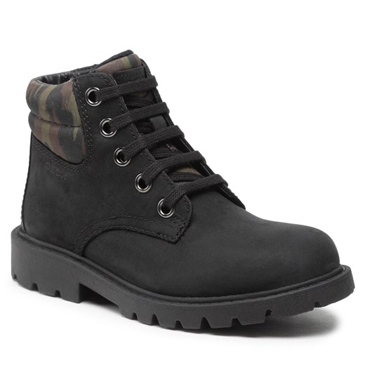 Trapery Geox J Shaylax B. B J16FAB 04515 C9B3Y S Black/Mimetic Geox 35 eobuwie.pl