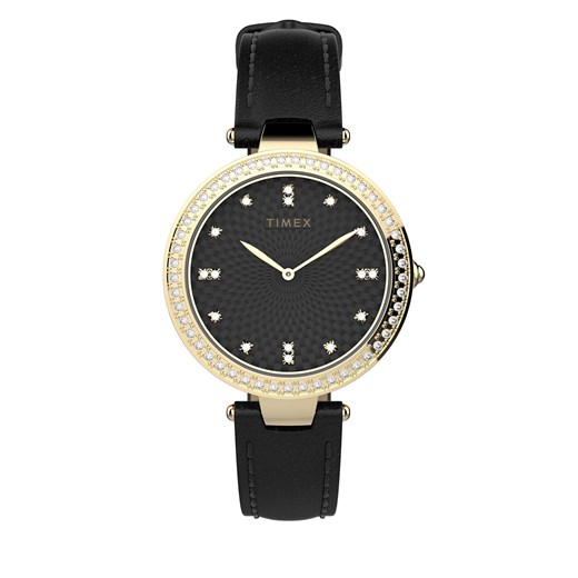 Zegarek Timex City TW2V45100 Black/Gold ze sklepu eobuwie.pl w kategorii Zegarki - zdjęcie 166781700