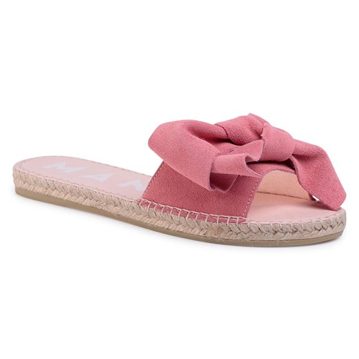 Espadryle Manebi Sandals With Bow M 2.0 J0 Paradise Pink Manebi 40 wyprzedaż eobuwie.pl