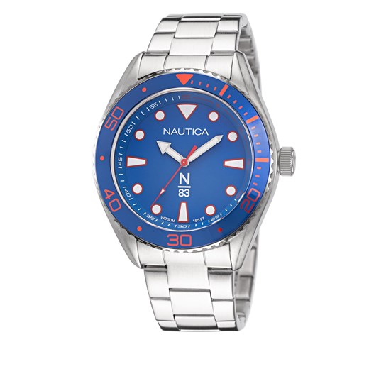 Zegarek Nautica NAPFWS221 Silver/Blue ze sklepu eobuwie.pl w kategorii Zegarki - zdjęcie 166783054