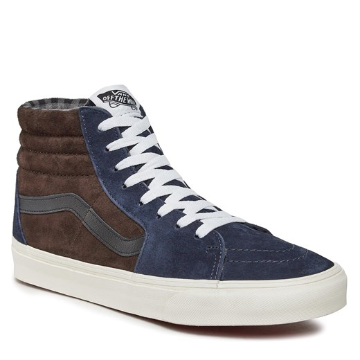 Sneakersy Vans Sk8-Hi VN000BW7BF11 Brown/Navy Vans 42 okazja eobuwie.pl