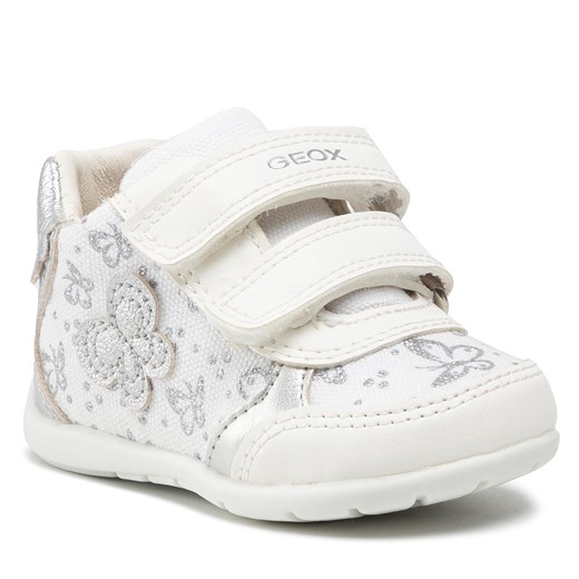 Sneakersy Geox B Elthan G. A B251QA 0AW54 C0007 White/Silver Geox 25 wyprzedaż eobuwie.pl