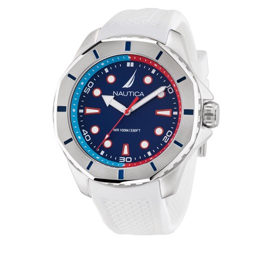 Zegarek Nautica NAPKMS305 Silver/Blue ze sklepu eobuwie.pl w kategorii Zegarki - zdjęcie 166788943