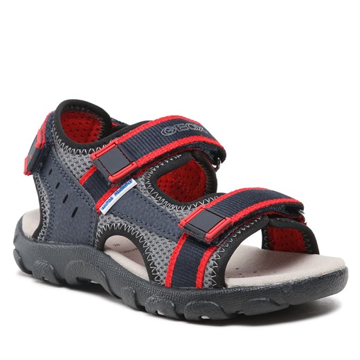 Sandały Geox Jr Sandal Strada J1524A014CEC0735 S Navy/Red Geox 34 eobuwie.pl