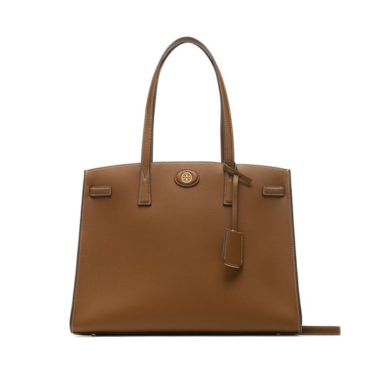 Torebka Tory Burch Robinson Satchel 143193 Bistro Brown 244 Tory Burch one size promocja eobuwie.pl