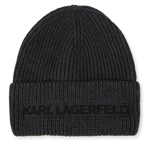 Czapka Karl Lagerfeld Kids Z21039 Dark Chine Grey A62 T2 okazyjna cena eobuwie.pl