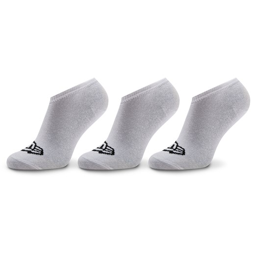 Zestaw 3 par niskich skarpet unisex New Era Flag Sneaker Sock 13113638 Biały ze sklepu eobuwie.pl w kategorii Skarpetki męskie - zdjęcie 166791874