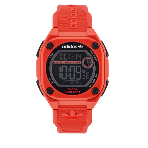 Zegarek adidas Originals City Tech Two Watch AOST23063 Czerwony ze sklepu eobuwie.pl w kategorii Zegarki - zdjęcie 166792694