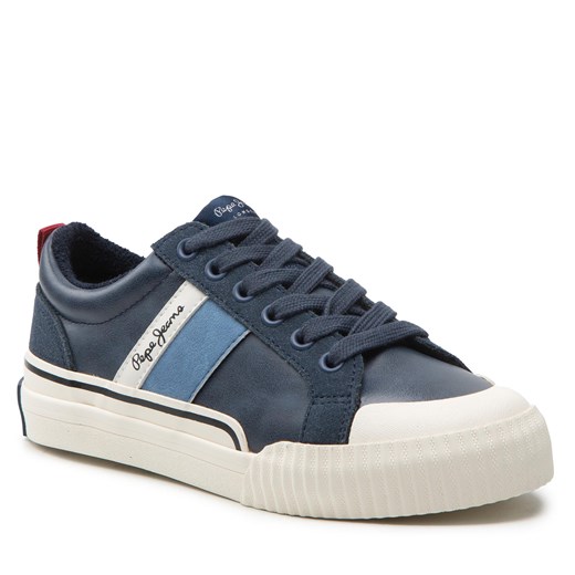 Sneakersy Pepe Jeans Ottis Casual Boy PBS30542 Navy 595 Pepe Jeans 33 eobuwie.pl