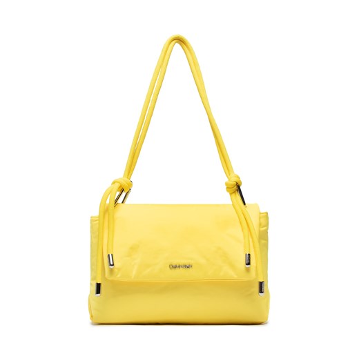 Torebka Calvin Klein Roped Shoulder Bag K60K609407 Żółty ze sklepu eobuwie.pl w kategorii Listonoszki - zdjęcie 166794681