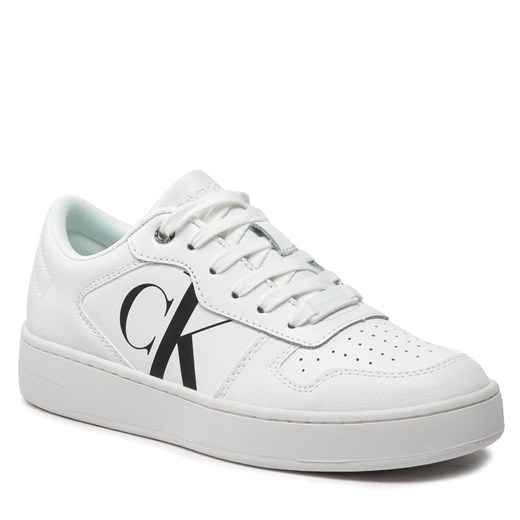 Sneakersy Calvin Klein Jeans Cupsole Laceup Basket Low Lth YW0YW00692 Bright 37 eobuwie.pl
