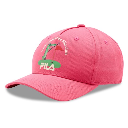 Czapka z daszkiem Fila Bhilai Club Kid 5 Panel Cap FCK0013 Różowy ze sklepu eobuwie.pl w kategorii Czapki dziecięce - zdjęcie 166796814