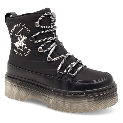 Botki Beverly Hills Polo Club WS12888-01 Czarny 36 okazyjna cena eobuwie.pl