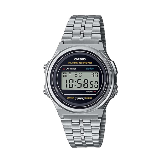 Zegarek Casio A171WE-1AEF Silver/Silver ze sklepu eobuwie.pl w kategorii Zegarki - zdjęcie 166798154