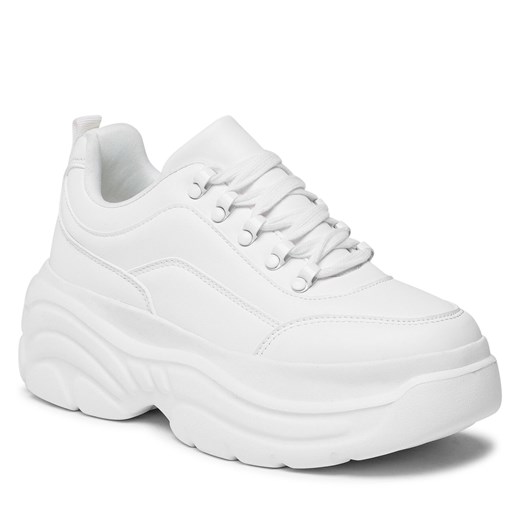 Sneakersy DeeZee WAG111001-02 White ze sklepu eobuwie.pl w kategorii Buty sportowe damskie - zdjęcie 166798263