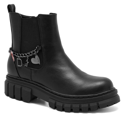 Kozaki DeeZee CS5906-01 Czarny 34 eobuwie.pl