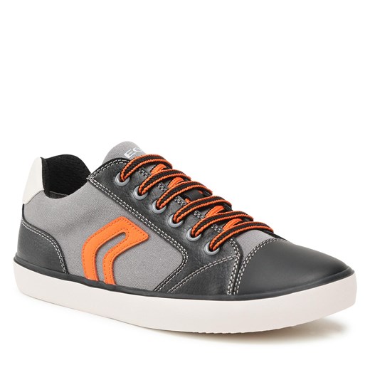 Sneakersy Geox J Gisli Boy J155CD010FEC0036 D Grey/Orange Geox 39 eobuwie.pl