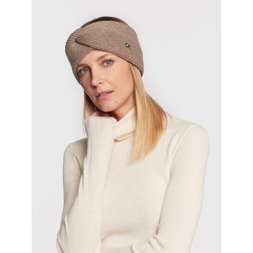 Opaska materiałowa Calvin Klein Re-Lock K60K610389 Deep Taupe PBN Calvin Klein one size eobuwie.pl