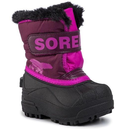 Śniegowce Sorel Toddler Snow Commander NV1960 Purple Dahlia/Groovy Pink 562 Sorel 22 eobuwie.pl